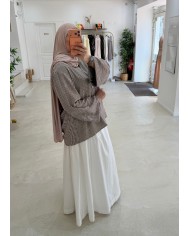 Chemise vichy chocolat