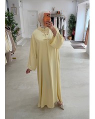Abaya Mailee jaune