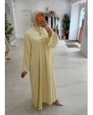 Abaya Mailee jaune