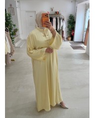 Abaya Mailee jaune