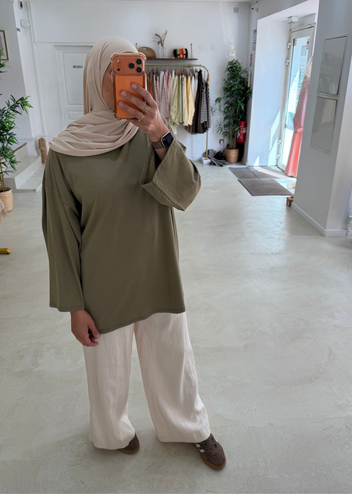 New tee-shirt kaki