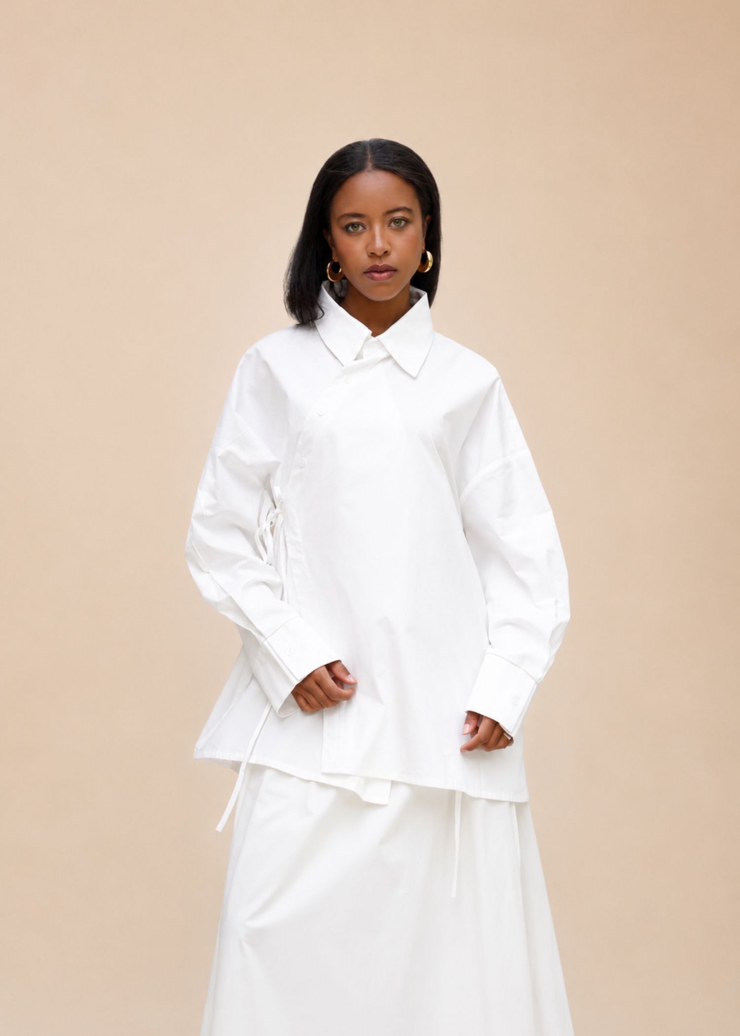 Chemise oversize croisé