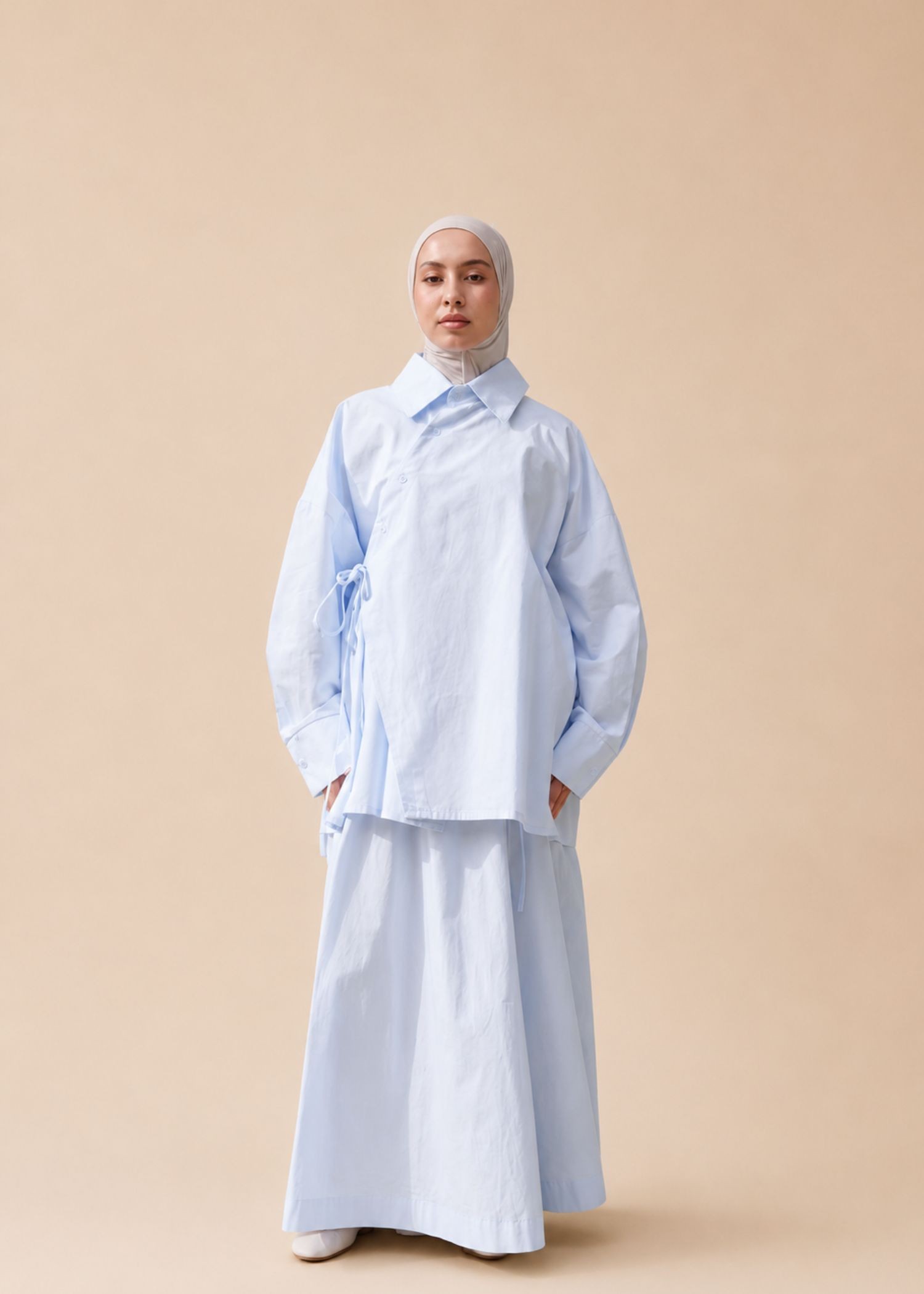Chemise oversize croisé