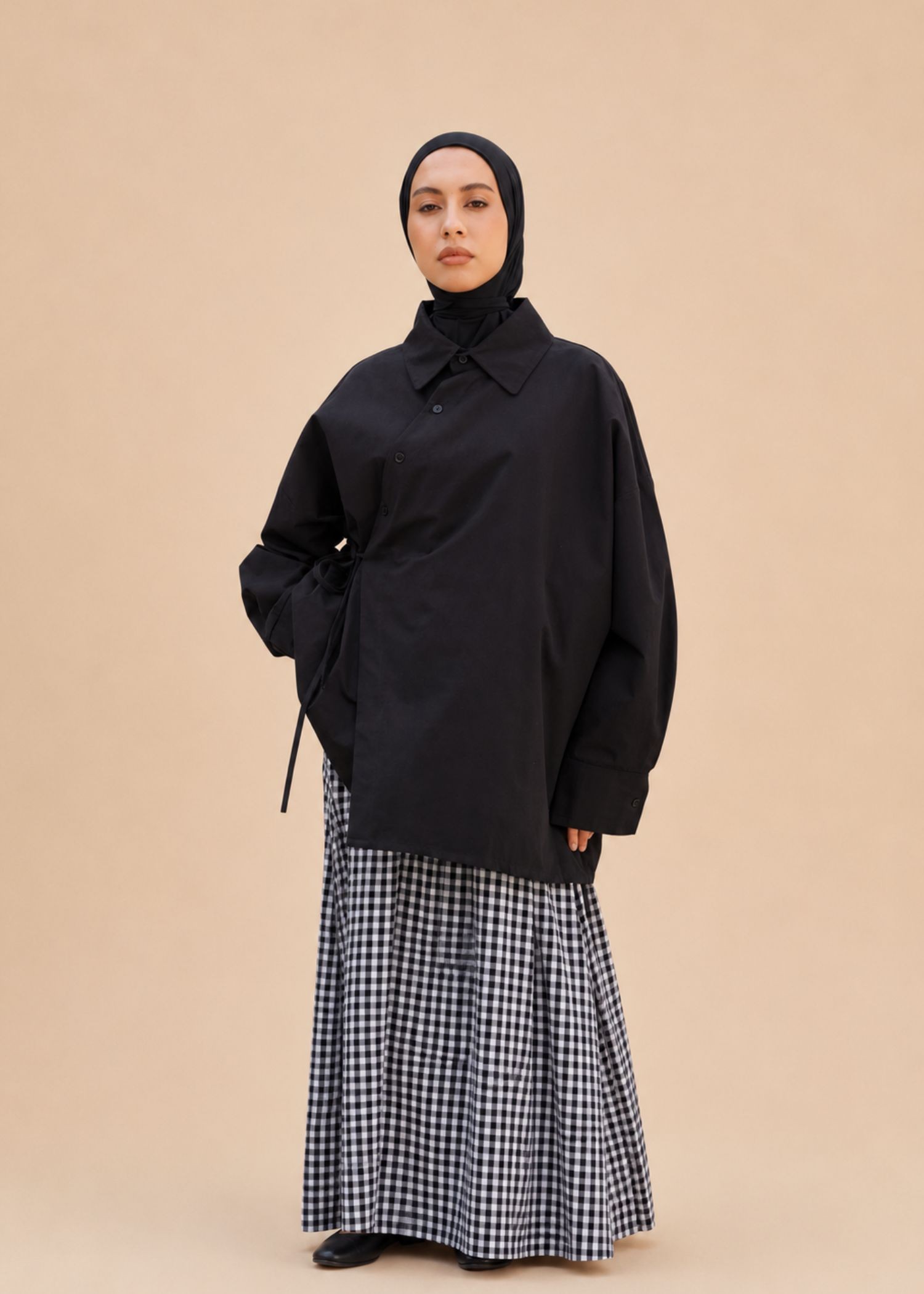 Chemise oversize croisé