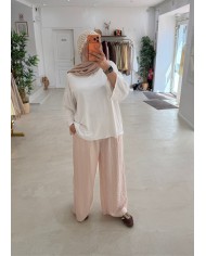 Pantalon rayé jaune