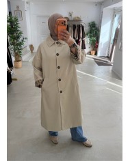 Trench coat beige clair