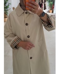 Trench coat beige clair