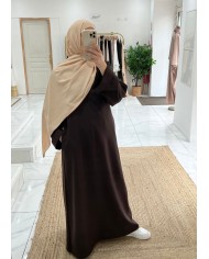 Abaya basic vieux rose