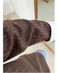 Blazer Oxford à rayure choco