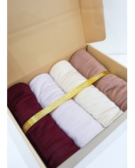 Box hijab jersey tons bordeaux/rose