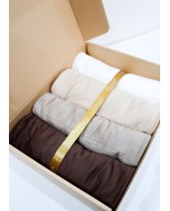 Box hijab jersey tons choco/nude