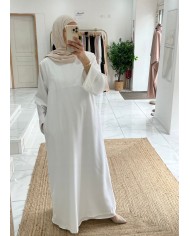 Abaya basic blanche Abaya basic blanche