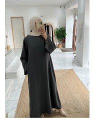 Abaya basic gris clair Abaya basic gris clair