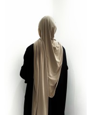 Jersey premium taupe/amande