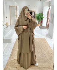 Jilbeb jupe soie de médine taupe