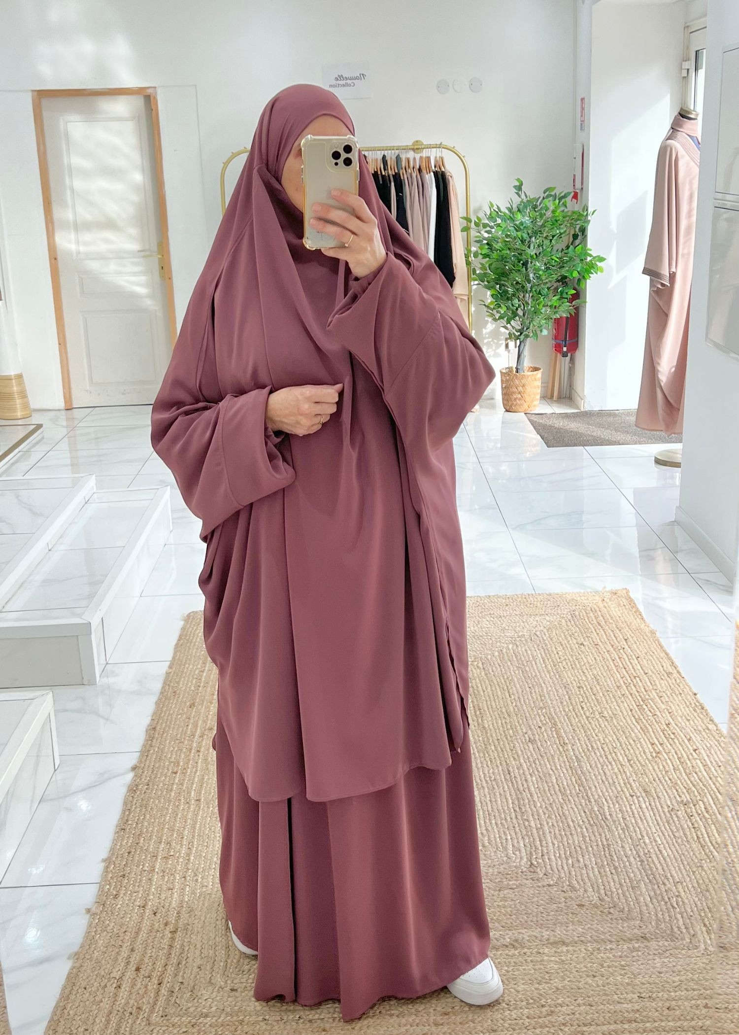 Jilbeb jupe soie de médine figue