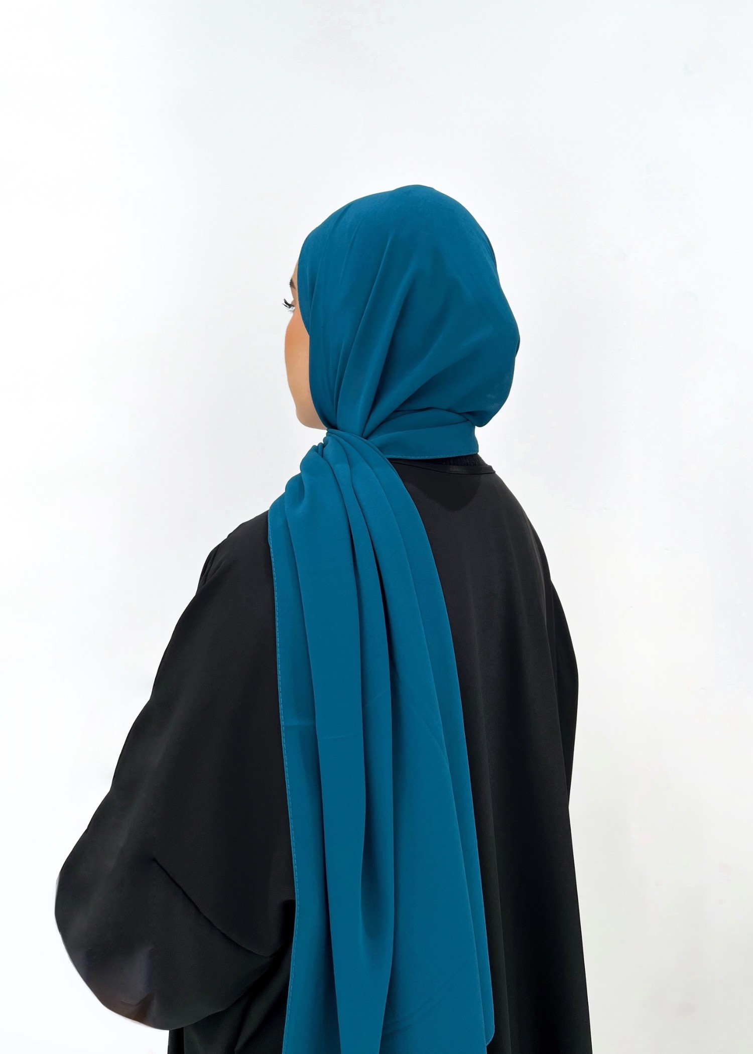 Mousseline bleu canard Mousseline bleu canard