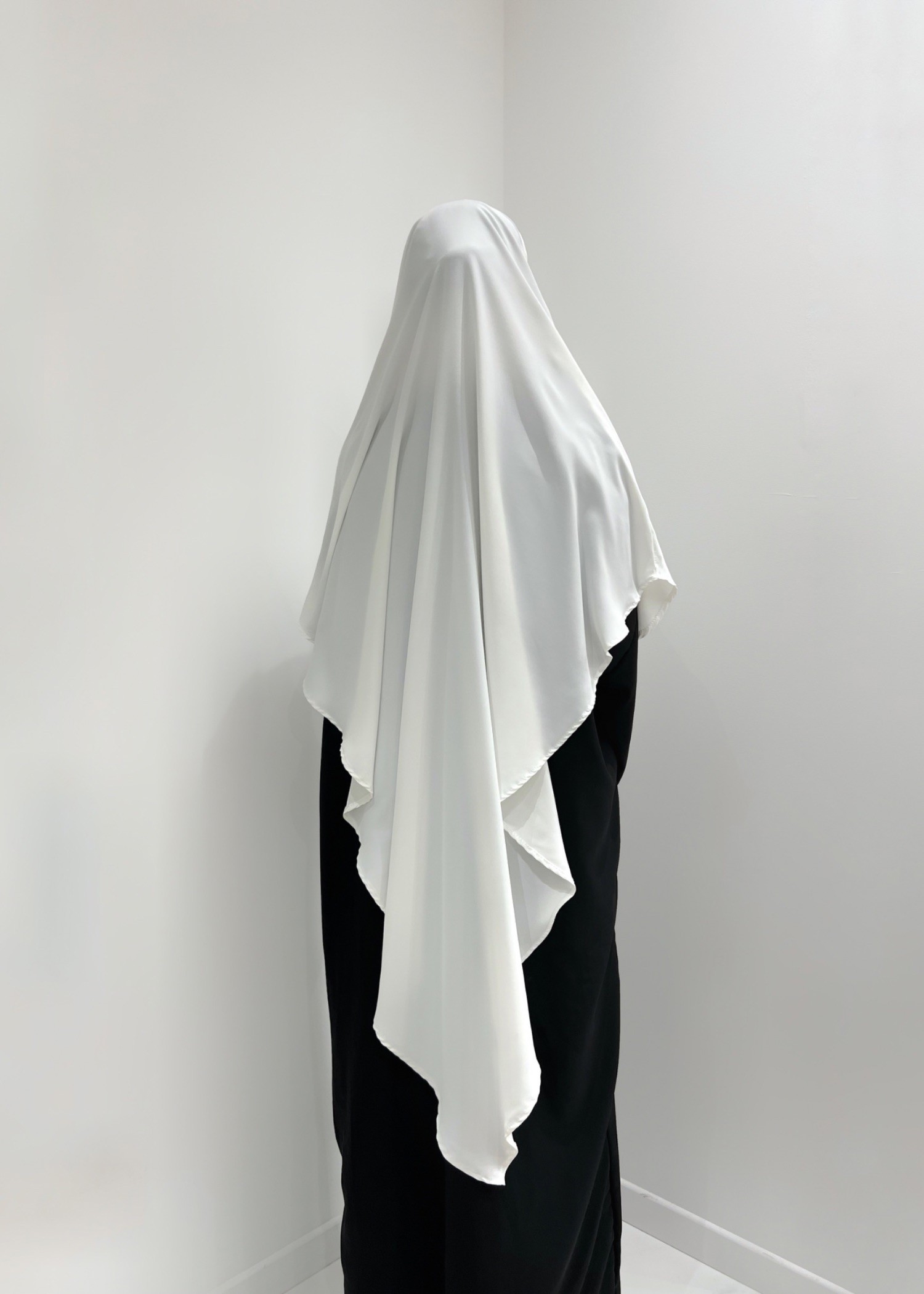 Khimar mi-long soie de médine