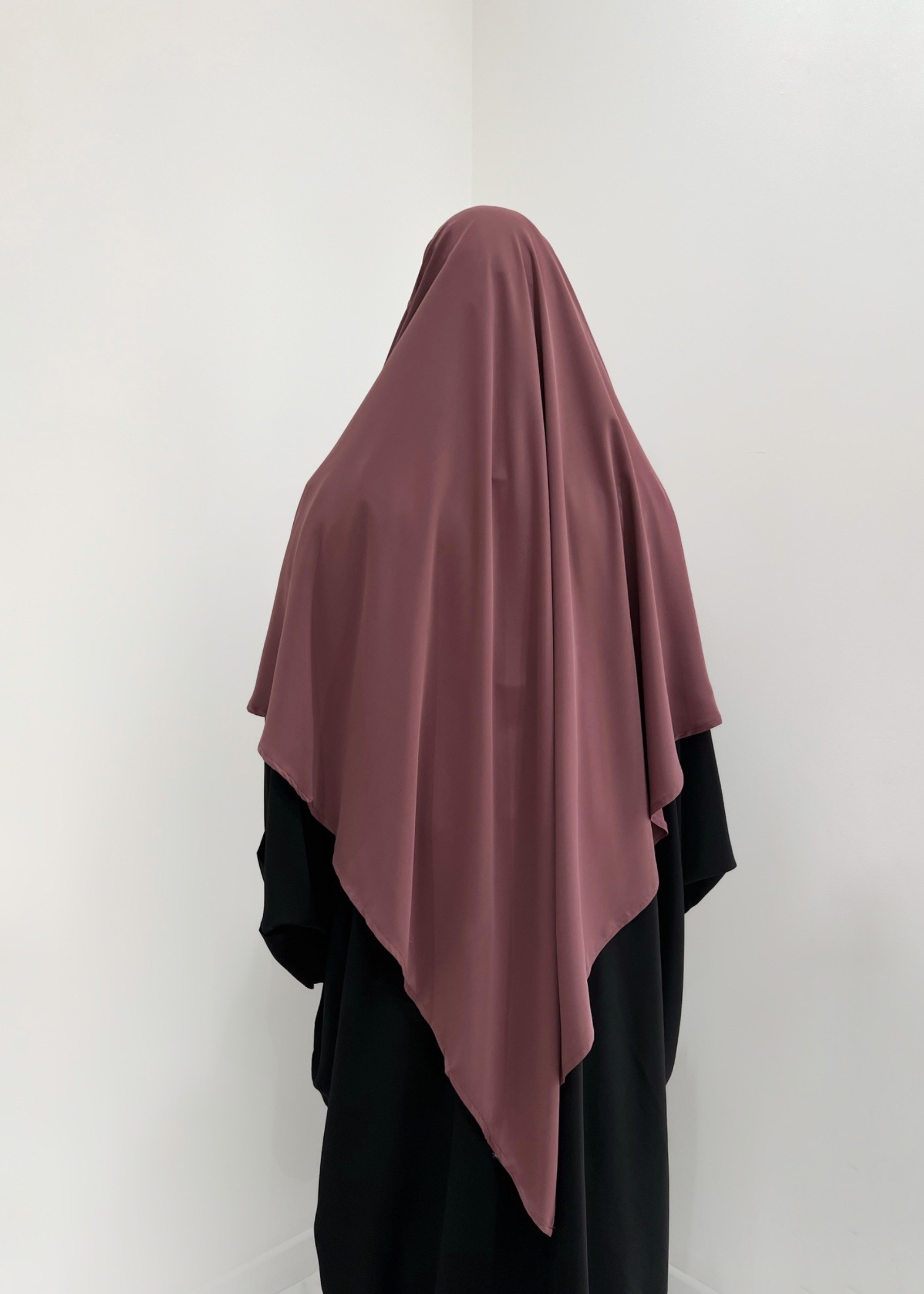 Khimar mi-long soie de médine