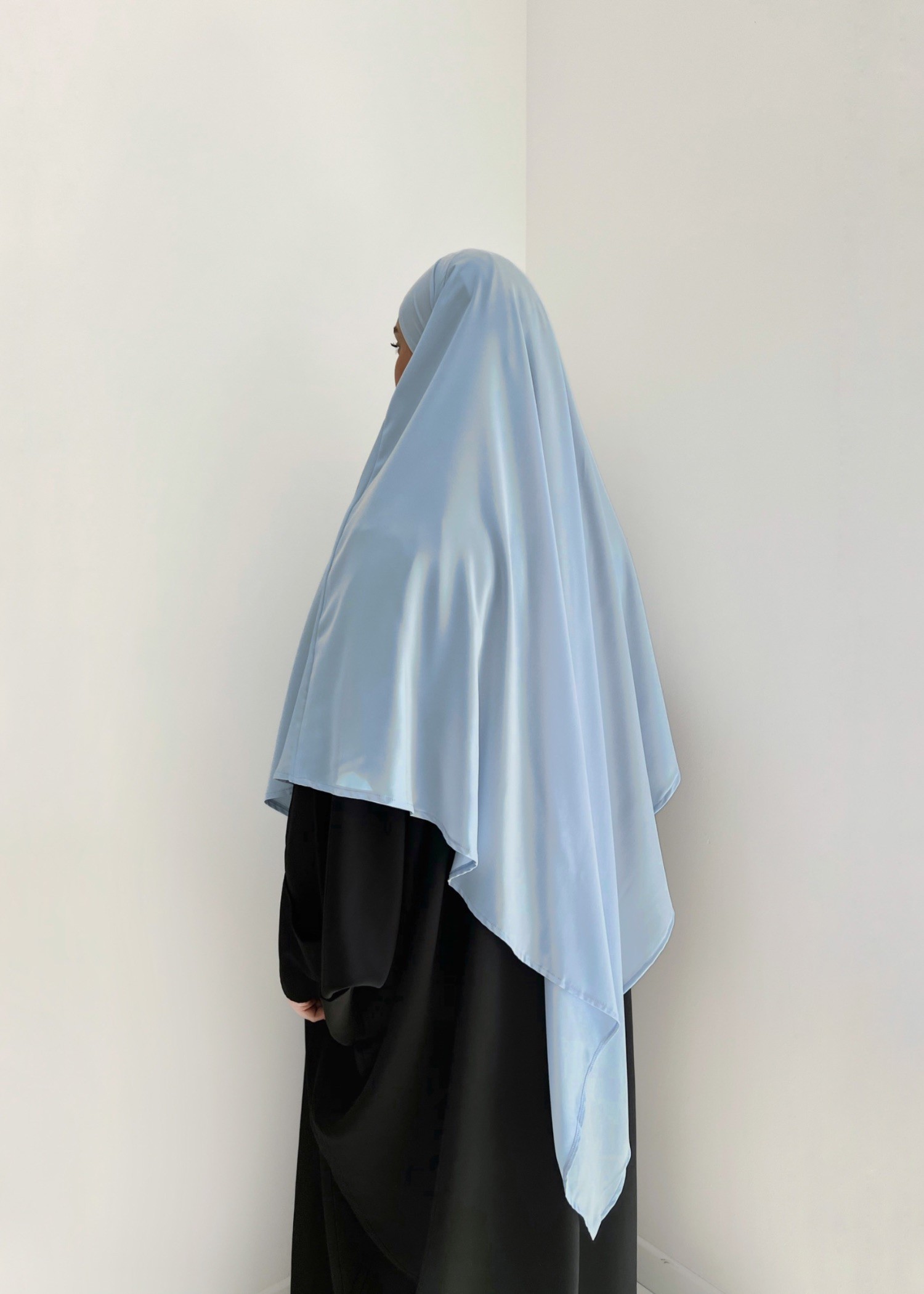 Khimar mi-long soie de médine