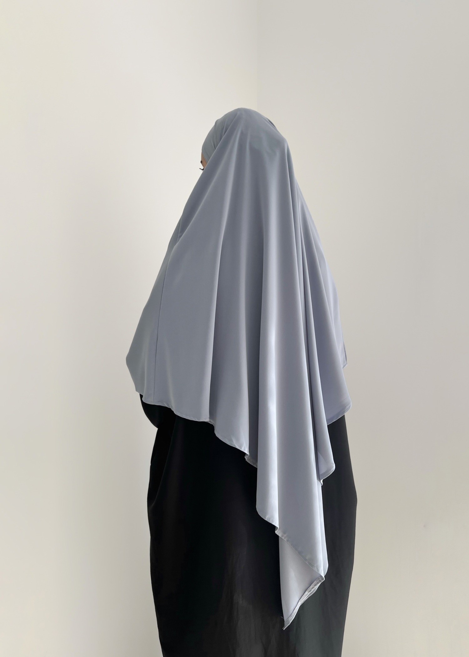 Khimar mi-long soie de médine
