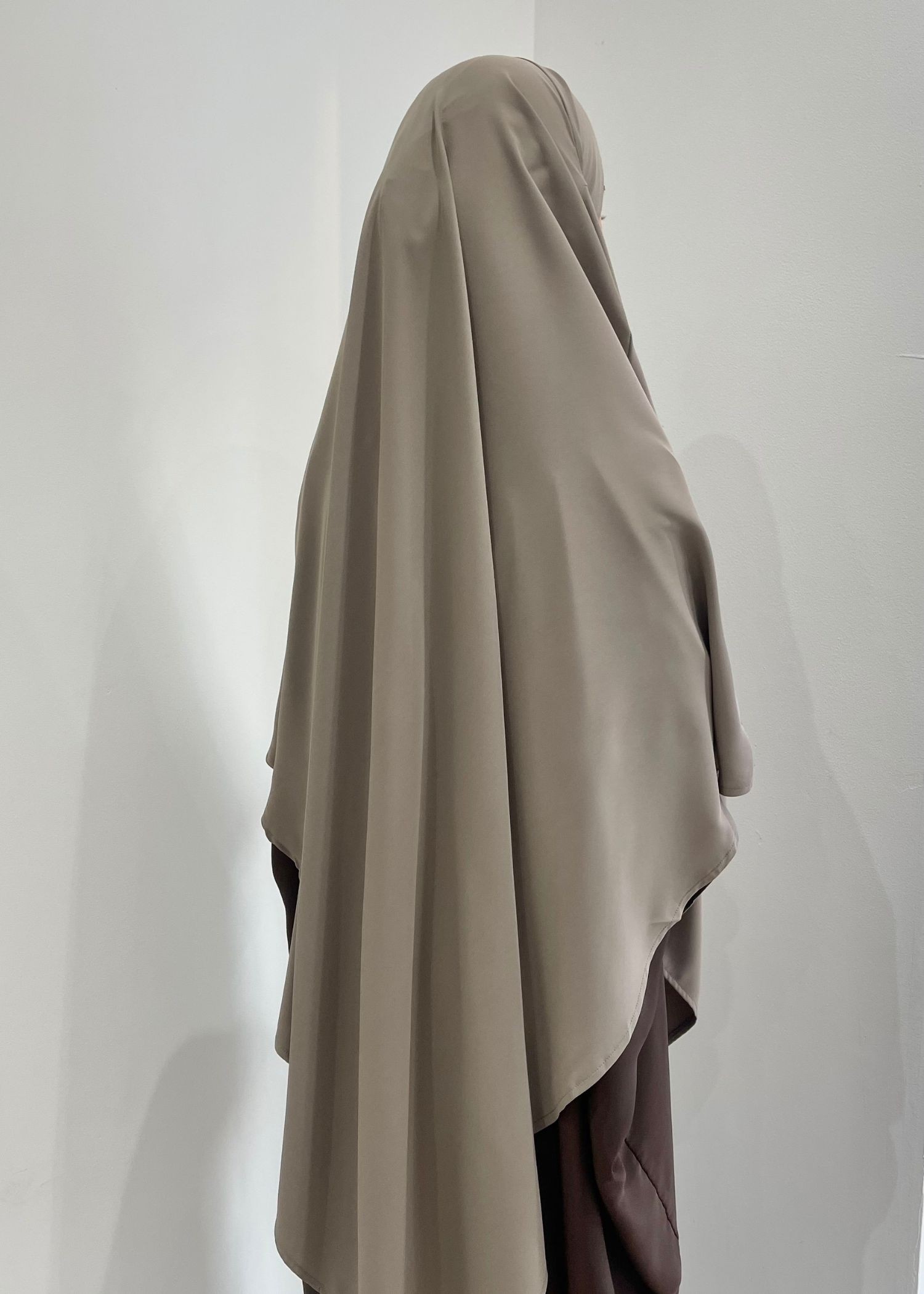 Khimar mi-long soie de médine