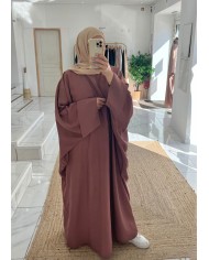 Abaya kenza taupe Tall