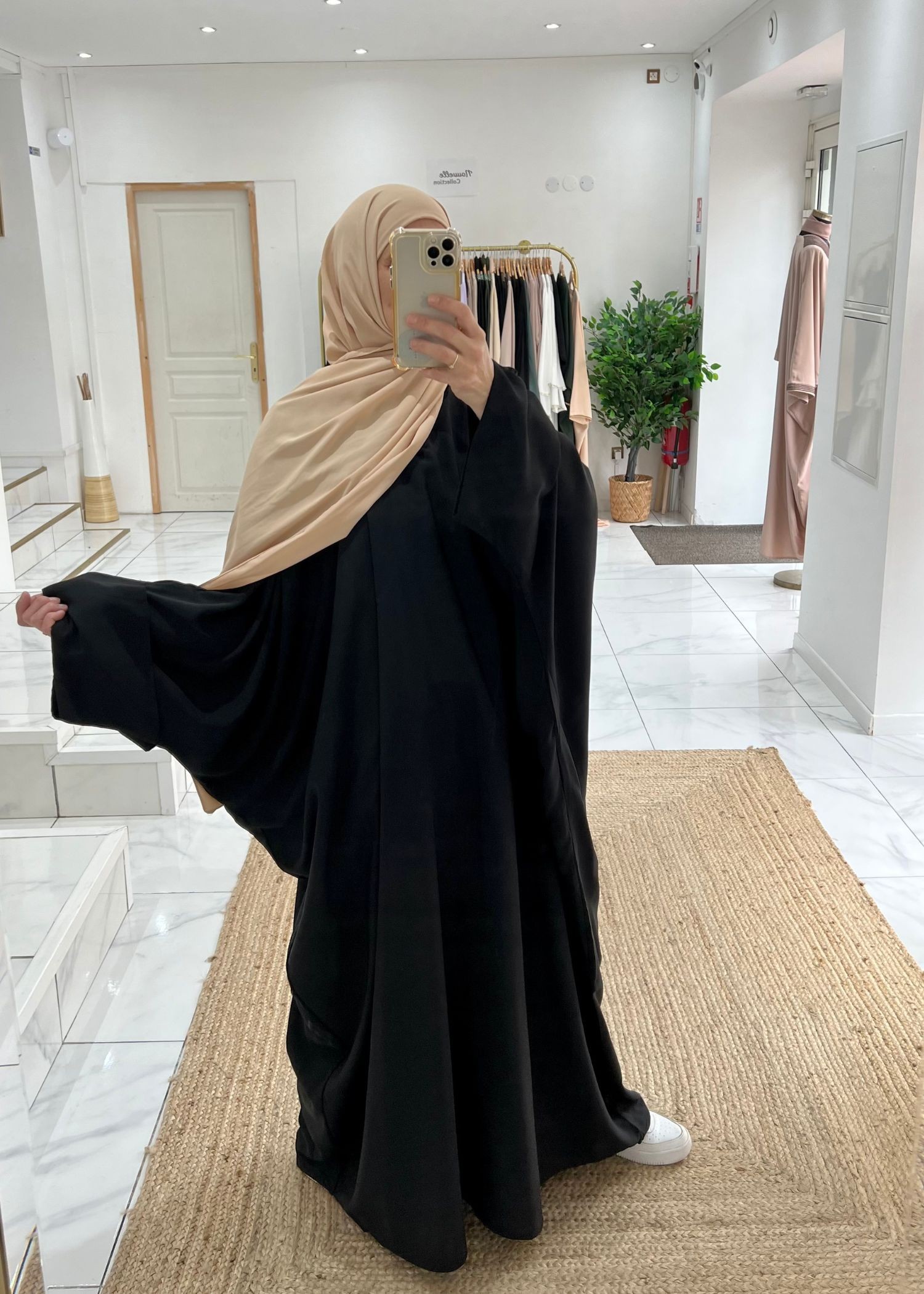 Abaya kenza noir Tall