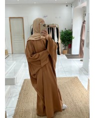 Abaya kenza camel Tall