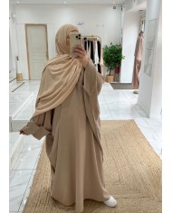 Abaya kenza camel Tall