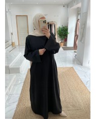 Abaya basic noir Tall
