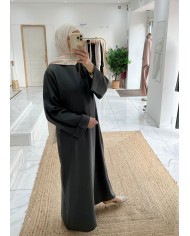 Abaya basic gris foncé Tall