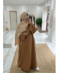 Abaya basic camel Tall