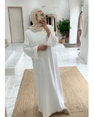 Abaya basic blanche Tall