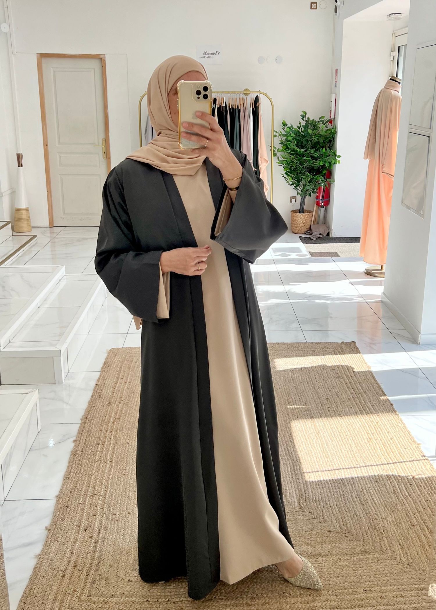 Kimono basic gris foncé